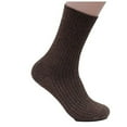 thumbnail image 3 of Lian LifeStyle Ultralight, High-Performance & Great Activewear Men's 1 Pair Breathable Wool Crew Socks For All Season and Weather Size 6-9 Brown, 3 of 4