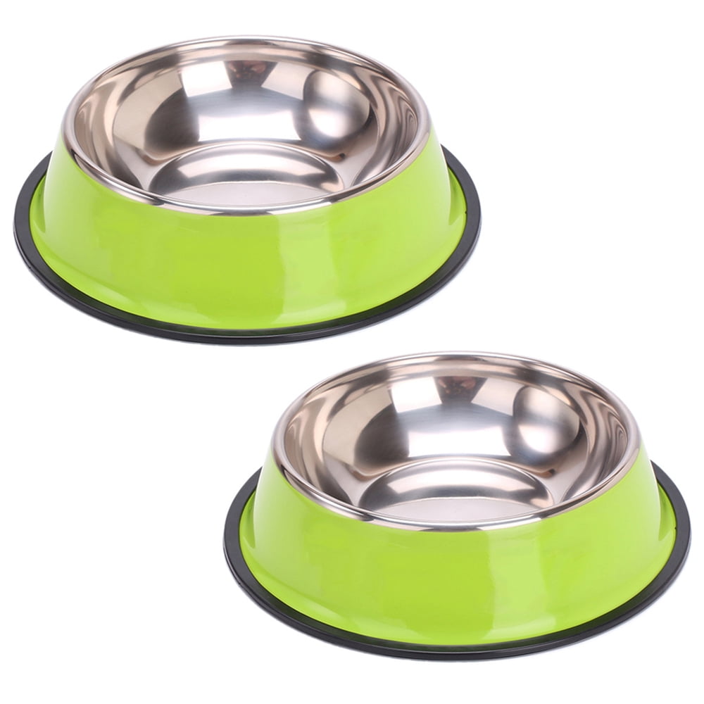 Stainless Steel Dog Bowls, Food and Water Non Slip Anti Skid