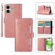 thumbnail image 1 of For iPhone 17 Case Split Leather Magnetic Wallet Phone Protector with Wrist Strap - Coffee, 1 of 5