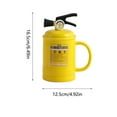 thumbnail image 4 of Glass&Bottle Novelty Ceramic Cup with Lid and Spoon by Fire Extinguisher Functional Drinking for Home, 4 of 7