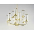 thumbnail image 3 of 11479CRSBR Maxim Lighting Crosby-9 Light Chandelier-28 Inches wide by 31 inches high-Satin Brass Finish    -Traditional Installation, 3 of 5