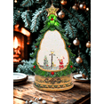 thumbnail image 7 of Musical Christmas Tree Snow Globe Lantern, Lighted Santa & Reindeer Scene, Rotating Water Snow, 5 Holiday Songs, USB Plug-In or Battery Operated Christmas Decoration-Tree, 7 of 7