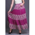 thumbnail image 2 of Bimba Women Skirts Long Bohemian Gypsy 5 Tier Cotton Printed Long Skirts, 2 of 5