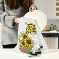 thumbnail image 6 of SKYSONIC Sunflower Bee Gnome Kitchen Dish Towels Set of 1 Absorbent Hand Towels, Lint-Free 18"x28" Summer Cute Cartoon Fast Drying Hanging Dishcloths for Cooking Baking Home Clean Decor, 6 of 7
