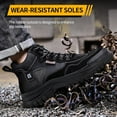 thumbnail image 5 of Work Boots for Men Slip On Welding Boots for Men Indestructible Steel Toe Boots Men's Steel Toe Shoes Fireproof Safety Toe Shoes Construction Boots for Welder Men's Work Shoes., 5 of 10