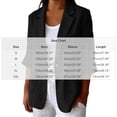 thumbnail image 3 of Puyaiuu Women Linen Blend One Button Roll Up Sleeve Blazer With Pockets Casual Office Lightweight Suit Jacket Navy L Gift, 3 of 7