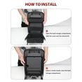 thumbnail image 2 of KBH Center Console Cover for 2015-2020 Ford Edge, Middle Console Lid Protector Cushion Pad, Black Leather Trim Interior Accessories, 2 of 7