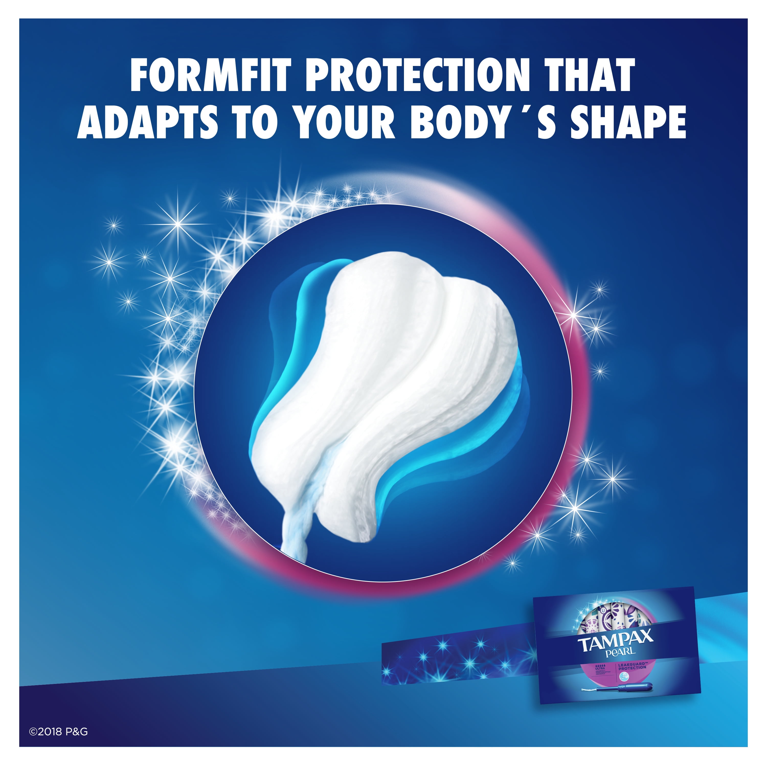 Tampax Pearl Ultra Plastic Tampons Unscented 36 Count