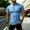Sky Blue, variant on LEKWK Quarter Zip Shirt for Men Short Sleeve Stand Collar Golf Top Ribbed Knit Lightweight Breathable Muscle Fit Activewear for Gym Workout Dark Gray M