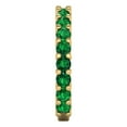 thumbnail image 4 of 1.26 ctw Wedding Band for Women - 18K Yellow Gold Simulated Emerald Stackable Eternity Ring, 4 of 6