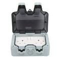 thumbnail image 4 of HLONK Outdoor Waterproof Socket Box Wall Rainproof Electrical Outlets Control Components UK Style 220V, 4 of 7