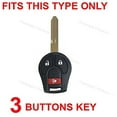 thumbnail image 3 of Silicone Case Cover Entry Skin Fob Holder for Nissan Cube Versa Rogue Smart Key (black and red), 3 of 4