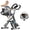 Blue, variant on UPGO 5 IN 1 Folding Exercise Bike with 6.6 LBS Flywheel & 16 Levels of Resistance, 330LB Weight Capacity Indoor Workout Cycling Bike for Home Gym