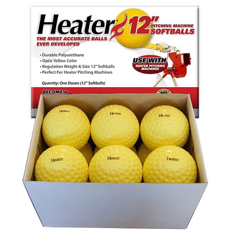 Heater 12 Inch Pitching Machine Softballs