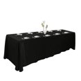 thumbnail image 1 of VIWING 1pcs Black Extra Large Rectangle Tablecloth Linen for 8ft Folding Fable, 90" x 156", 1 of 5