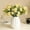 White, variant on Cadancy Artificial Daffodils Flowers 3 Bundles Fake Narcissus Bouquet Silk Floral Arrangement for Home Decor Living Room Dining Table Centerpiece Spring Decoration Faux Greenery Stems
