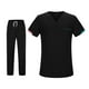 thumbnail image 1 of Conjunto de uniforme de enfermera para hombre y mujer, ropa de trabajo de enfermera transpirable y amigable con la piel, cintura elástica, ropa de XL, 1 of 8