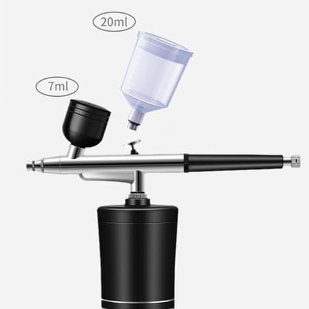 Handheld Spray Guns Set Portable Rechargeable Hand Set for Makeup Cake Decorations Simple Spray Guns Set Black