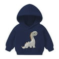 thumbnail image 2 of Frostluinai Boys Cute Hoodies 2-7Y Funny Print Graphic Pullover Long Sleeve Fall Warm Hoodies Lightweight Sweatshirts Kids Gifts, 2 of 6