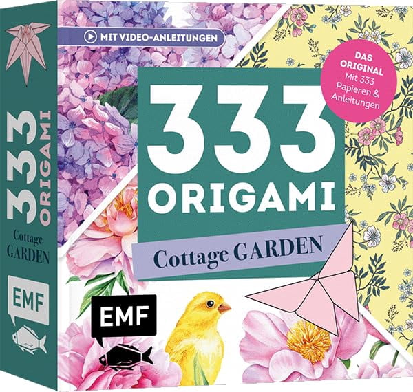 333 Origami – Cottage Garden – Wunderschöne Papiere falten für Blumen-Fans: Das Ori (Paperback)