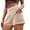 Khaki, variant on Vedolay Shorts for Women Womens Summer Cute Shorts Casual Side Pockets High Waisted Shorts with Back Elastic Waist,Khaki S