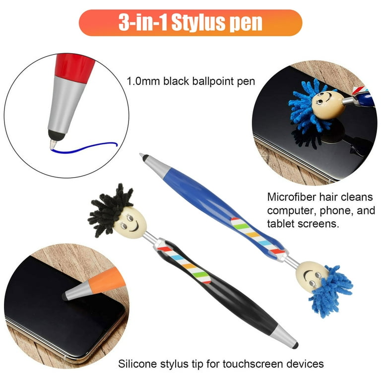 Stylus Pen for Touch Screens, TSV 3 in 1 Capacitive Home Kids Pens  Compatible with iPad iPhone Tablets Samsung Galaxy All Universal Touch  Screen Devices, Mop Topper, 5 Pieces 