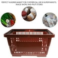thumbnail image 3 of WASHWEPE Carry Basket With Handles Storage Container Plastic Coffee 1Pack For General Users, 3 of 8