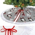 Myst Design 48 Inch Christmas Tree Skirt with Tassel Lace, Merry