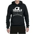 thumbnail image 2 of Wild Bobby, Soccer Dad Better Than a Regular Dad Father's Day Unisex Hoodie Sweatshirt, Black, Small, 2 of 6
