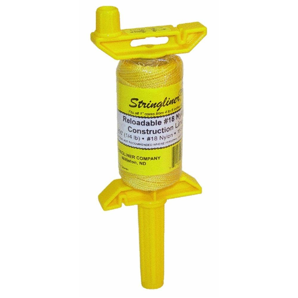 Stringliner PRO 250 Ft. Yellow Braided Nylon Mason Line Reel 25150