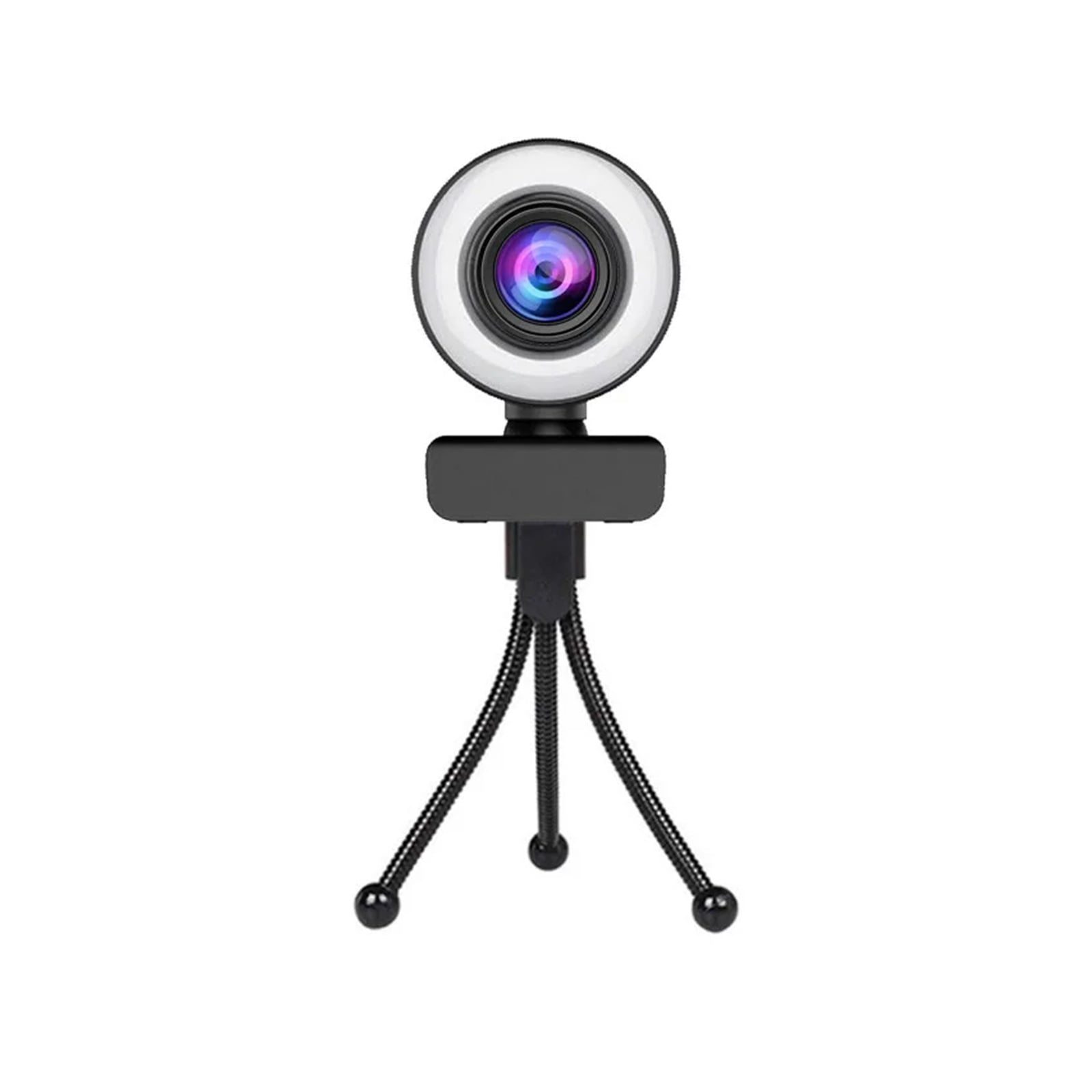 4K Webcam 2K Full HD Web Camera With Microphone LED Fill Light USB Web Cam Rotatable For PC Computer Laptop for Youtube