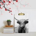 thumbnail image 5 of KXMDXA Scottish Highland Cow Clipboard Hardboard Wood Nursing Clip Board and Pull for Standard A4 Letter 13x9 inches, 5 of 5