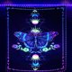 thumbnail image 1 of Tapiz de calavera psicodélica luminosa fluorescente con diseño de calavera para decoración del hogar, tapiz decorativo para fiestas, 1 of 6