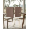 thumbnail image 4 of nqOlkjepod Pure Brown Chair Covers Set of 4, Decorative Chair Back Cover, Simple Solid Color Dining Room Chair Slipcovers Removable Chair Protectors Covers for Party Banquet, 4 of 7