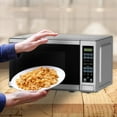 thumbnail image 3 of Black+Decker 0.7 Cu. Ft. 700W Stainless Steel Countertop Microwave Oven, 3 of 12