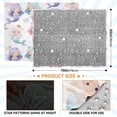 thumbnail image 4 of 70x55 Inches Glow in The Dark Blanket Cozy Throw Camping Blankets for Home and Outdoor Use Cartoon Mermaids, 4 of 8