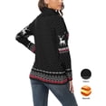 thumbnail image 5 of Asklazy Women's Turtleneck Sweater Long Sleeve Cozy Warm Casual Lightweight Soft Pullover Jumper Tops,US Size,Christmas Elk Black,M, 5 of 9