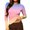 Orange#0731F&12, variant on Garbnen Womens Long Sleeve Shirts Gradient Slim Fit Crew Neck Shirts for Women Basic Fall Winter Casual Fashion Women Tunic Tops Blue XS