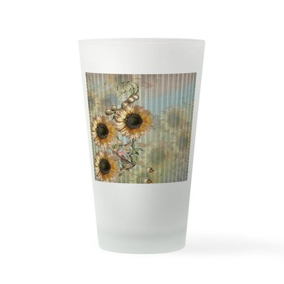 CafePress - Country Sunflowers - Pint Glass, Drinking Glass, 16 oz. CafePress