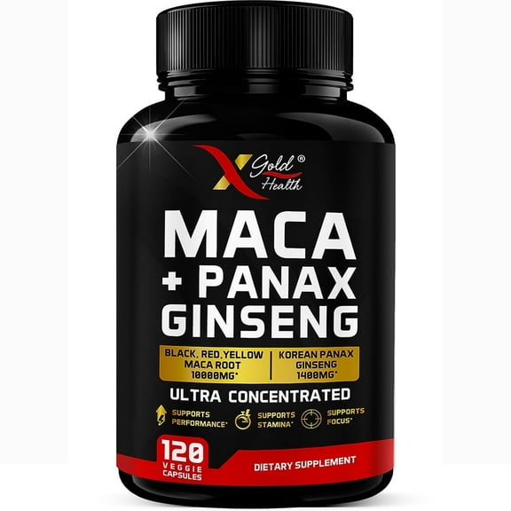 MACA ROOT EXTRACT  WITH KOREAN PANAX GINSENG EXTRACT - 120 VEGGIE CAPSULES