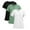 419#Green, variant on White Women's Healthcare Scrubs – Moisture-Wicking Stretch Shirts with Ribbed Side Panels 2XL