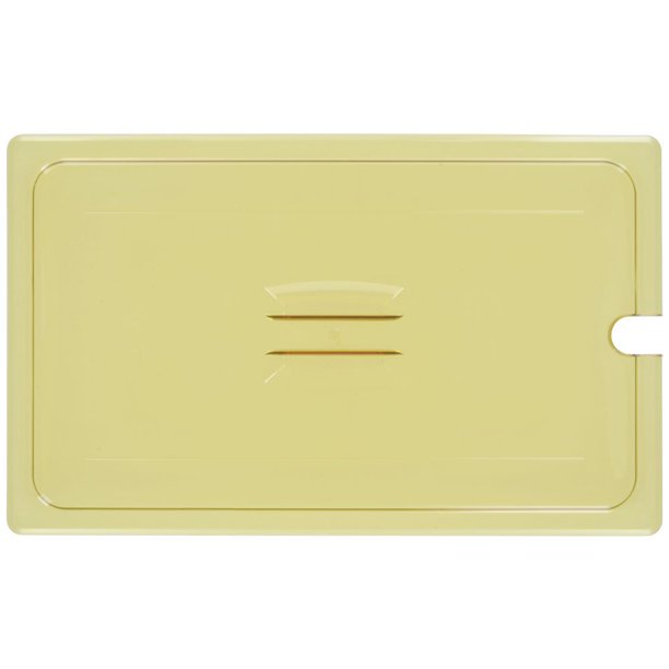 Food Pan Lid 1 1 H Pana A Handle Notched Amber Walmart Com Walmart Com