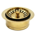 thumbnail image 5 of Westbrass D2089SEV-01 3-1/2" Waste Disposal Drain Flange with Basket Strainer, Polished Brass, 5 of 6