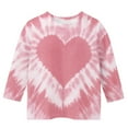 thumbnail image 4 of Cethrio Girls Valentine's Day Tops, Crew Neck Casual Soft 3/4 Sleeve Girls T-Shirts Pink Size 9-10 T, 4 of 4