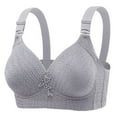 thumbnail image 2 of Everyday Bras for Women - Women's Large Size Lace Fixed Cup Bras - Gray, 2 of 4
