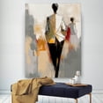 thumbnail image 5 of Textured wall art, male oil painting, modern abstract, abstract painting palette knife art, unique artwork,137*91cm (54*36) inches, unstretched frameless, 5 of 5