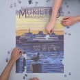 thumbnail image 3 of Mukilteo, Washington, Ferry Sunset and Gull (1000 Piece Puzzle, Size 19x27, Challenging Jigsaw Puzzle for Adults and Family, Made in USA), 3 of 4
