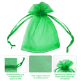 thumbnail image 4 of 100PCS Organza Gift Candy Sheer Bags Mesh Jewelry Pouches Drawstring Bulk for Wedding Party Favors Festival Christmas Valentine's Day, 4 of 6