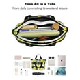 thumbnail image 4 of Tote Bag for Women - Lemon Shoulder Bag - Large Utility Work Duffle Bag with Zipper Handbag for Travel, Work, Sprots, 4 of 5