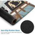thumbnail image 3 of Funny Black Cat Print Mouse Pad, Cat Mouse Pad, Cat Gifts, Office Desk Accessories,Desk Decor, Rectangle Non-Slip Rubber, Stitched Edge,Funny Office Presents 10"x12", 3 of 8